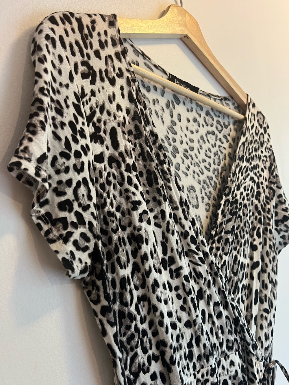 Papillon Cream and Black Leopard Print Dress